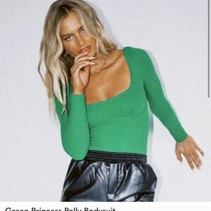 Princess polly green bodysuit